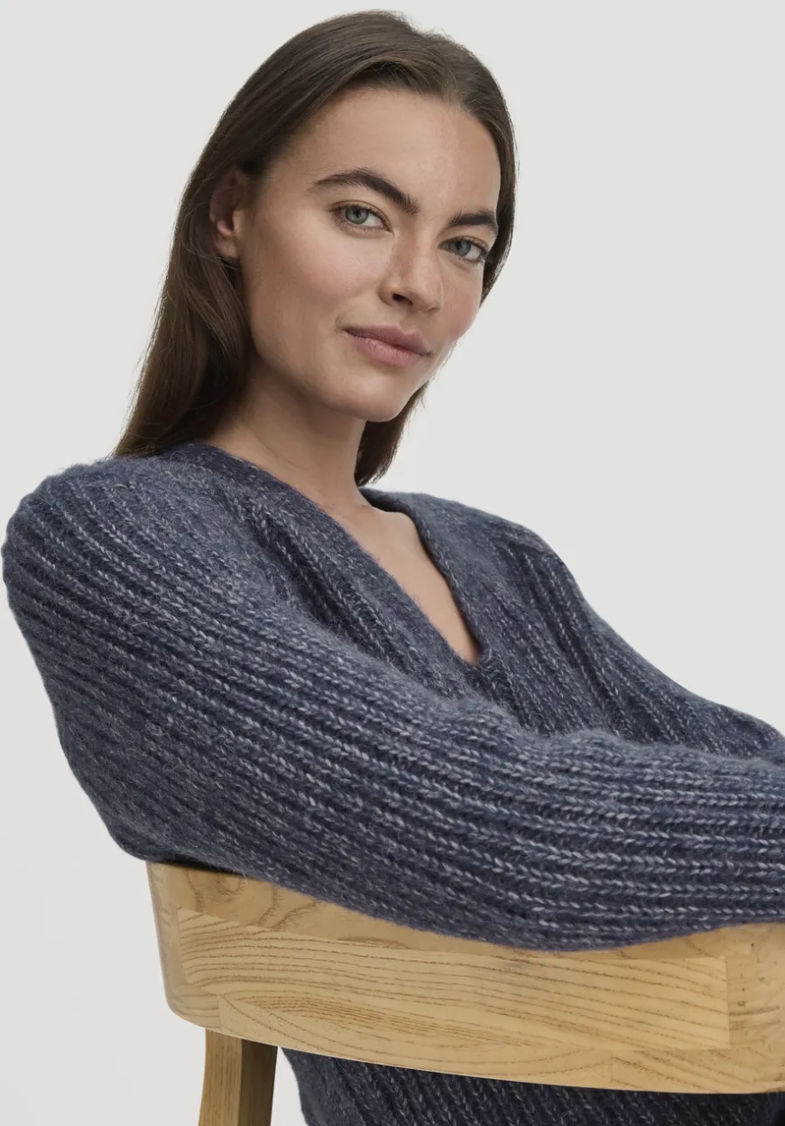hessnatur Strick Pullover Relaxed aus Alpaka mit Bio-Baumwolle von|Damen Pullover