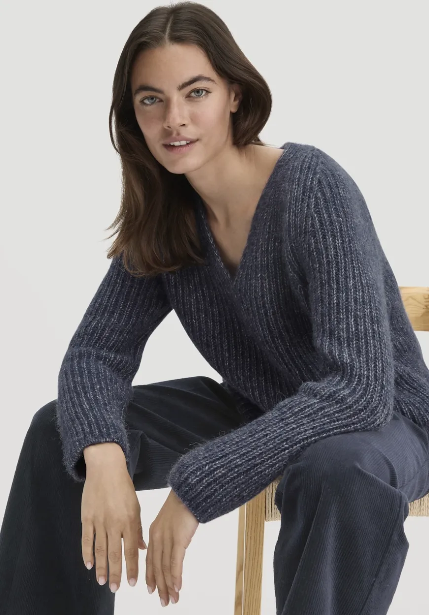 hessnatur Strick Pullover Relaxed aus Alpaka mit Bio-Baumwolle von|Damen Pullover