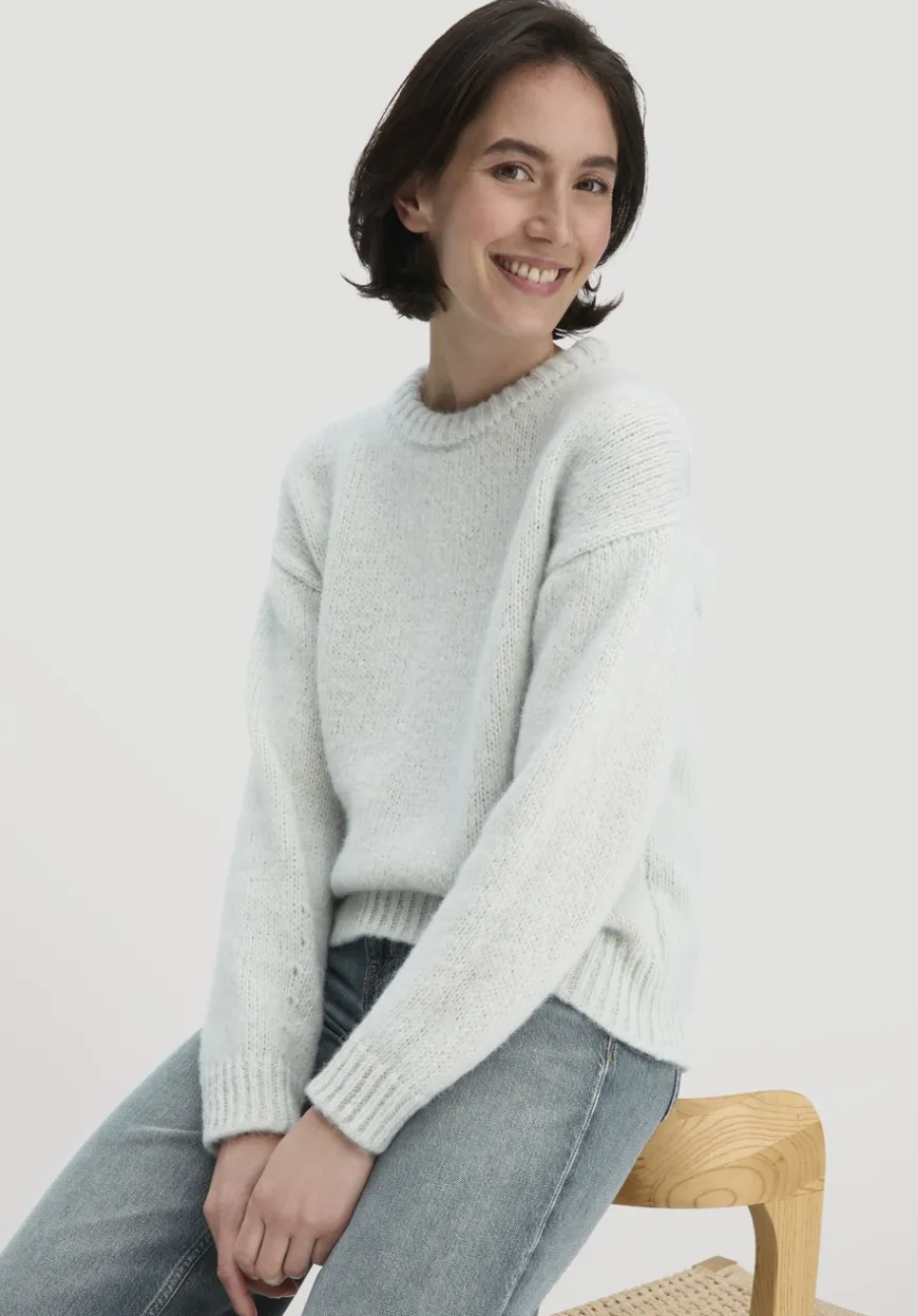 hessnatur Strick Pullover Relaxed aus Alpaka mit Bio-Baumwolle von|Damen Pullover