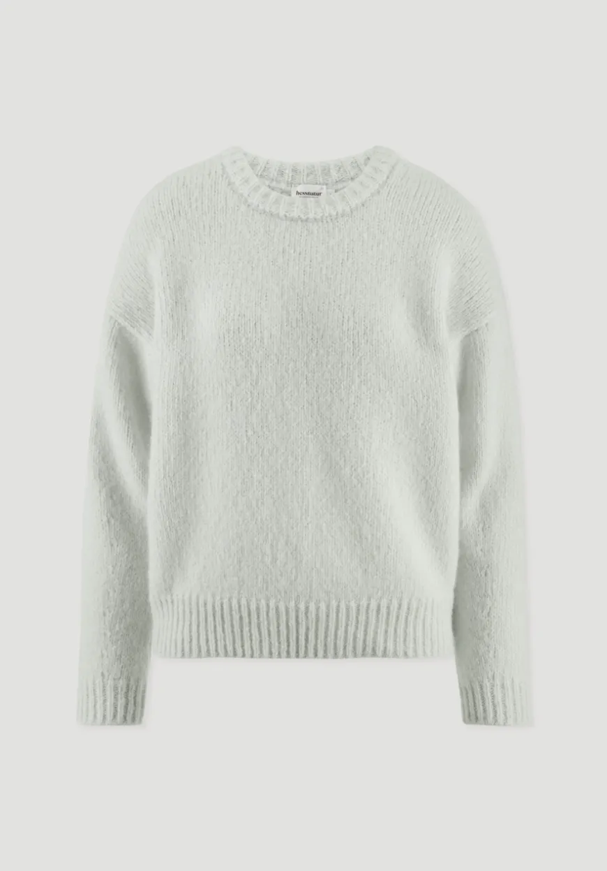 hessnatur Strick Pullover Relaxed aus Alpaka mit Bio-Baumwolle von|Damen Pullover