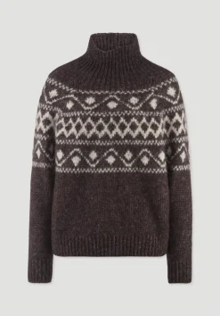 hessnatur Strick Pullover Relaxed aus Alpaka mit Bio-Baumwolle von|Damen Pullover