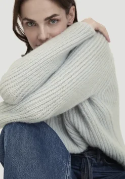 hessnatur Strick Pullover Relaxed aus Alpaka mit Bio-Baumwolle von|Damen Pullover