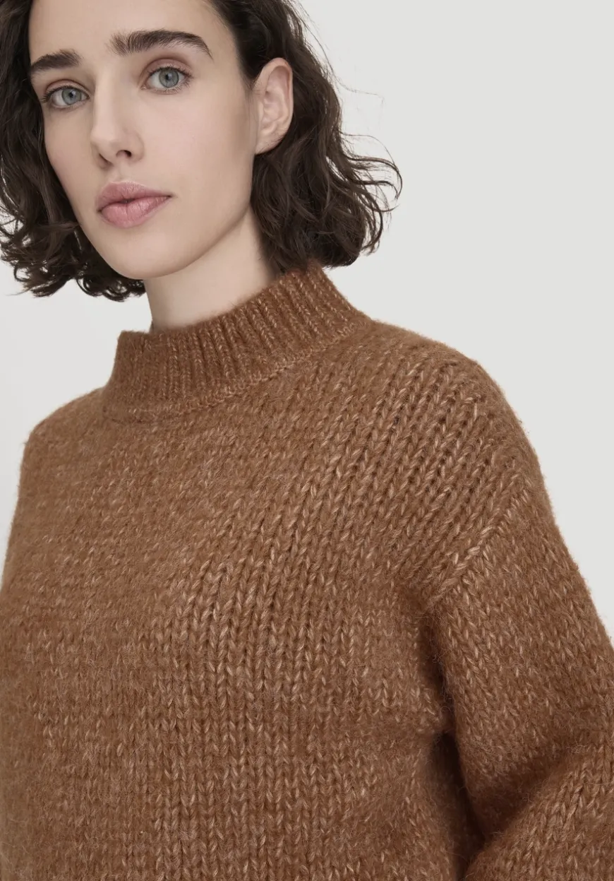 hessnatur Strick Pullover Relaxed aus Alpaka mit Bio-Baumwolle von|Damen Pullover