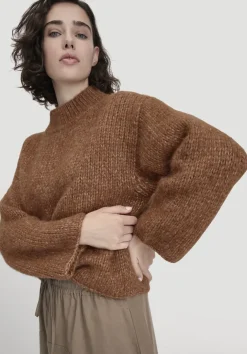 hessnatur Strick Pullover Relaxed aus Alpaka mit Bio-Baumwolle von|Damen Pullover