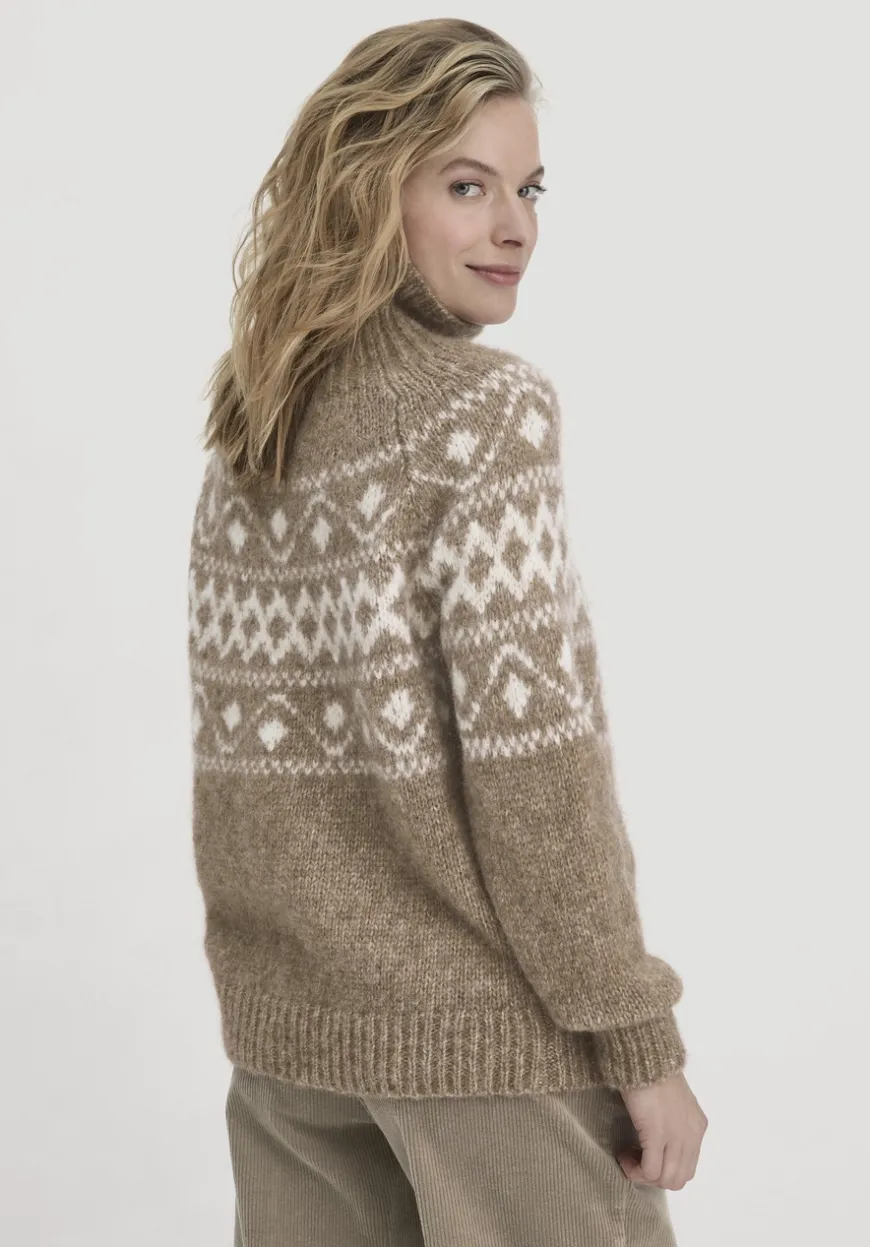 hessnatur Strick Pullover Relaxed aus Alpaka mit Bio-Baumwolle von|Damen Pullover
