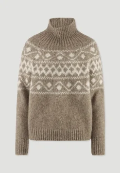 hessnatur Strick Pullover Relaxed aus Alpaka mit Bio-Baumwolle von|Damen Pullover