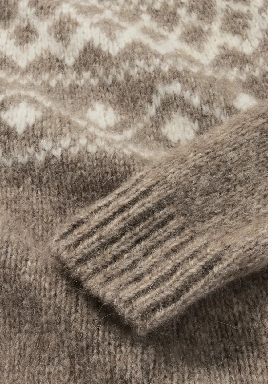 hessnatur Strick Pullover Relaxed aus Alpaka mit Bio-Baumwolle von|Damen Pullover