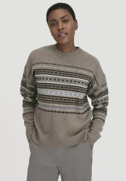 hessnatur Strick Pullover Relaxed BETTER RECYCLING aus reiner Bio-Merinowolle von|Damen Pullover