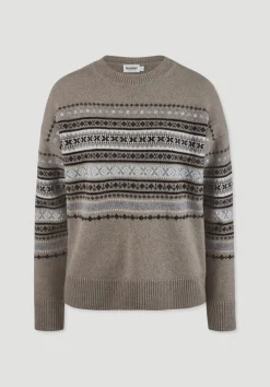 hessnatur Strick Pullover Relaxed BETTER RECYCLING aus reiner Bio-Merinowolle von|Damen Pullover