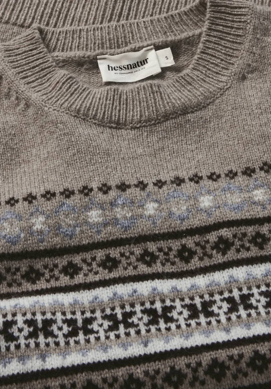 hessnatur Strick Pullover Relaxed BETTER RECYCLING aus reiner Bio-Merinowolle von|Damen Pullover