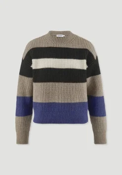 hessnatur Strick Pullover Relaxed BETTER RECYCLING aus reiner Bio-Merinowolle von|Damen Pullover