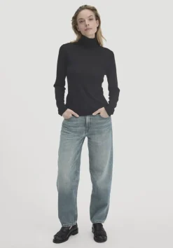 hessnatur Strick Rollkragen Pullover Slim aus reiner Bio-Merinowolle von|Damen Pullover|T-Shirts