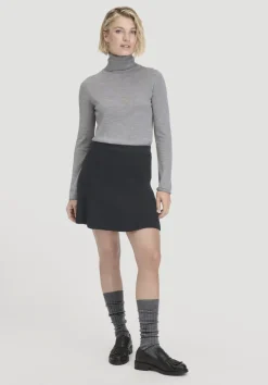 hessnatur Strick Rollkragen Pullover Slim aus reiner Bio-Merinowolle von|Damen Pullover|T-Shirts