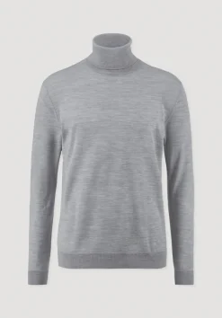 hessnatur Strick Rollkragen Pullover Regular aus reiner Bio-Merinowolle von|Herren Pullover|Strick