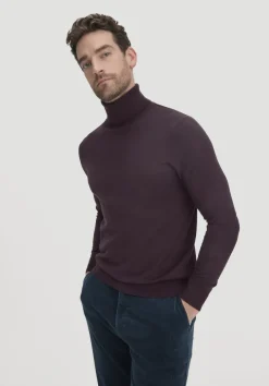 hessnatur Strick Rollkragen Pullover Regular aus reiner Bio-Merinowolle von|Herren Pullover
