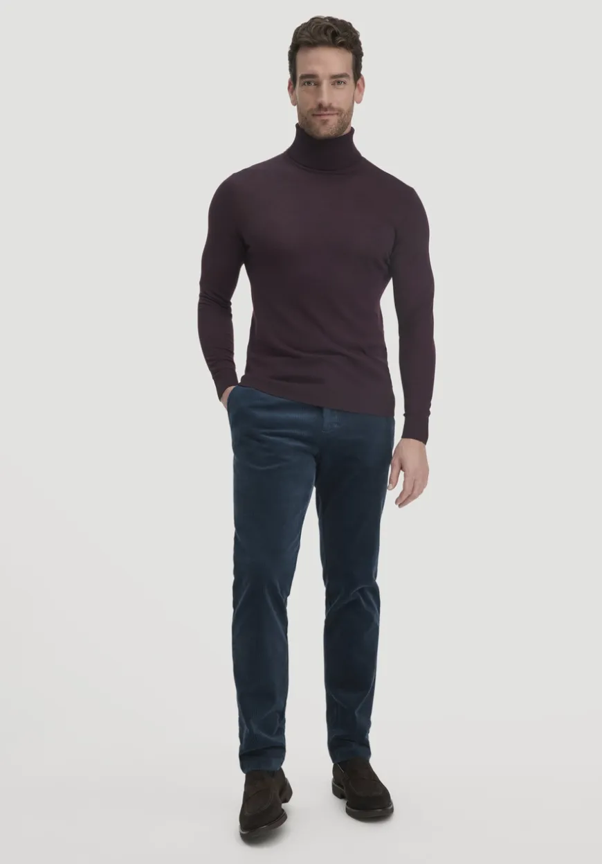 hessnatur Strick Rollkragen Pullover Regular aus reiner Bio-Merinowolle von|Herren Pullover
