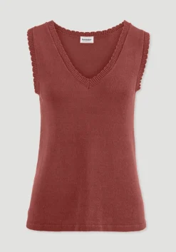 hessnatur Strick Top Regular aus Leinen mit Bio-Baumwolle und LENZING™ ECOVERO von|Damen Shirts & Tops