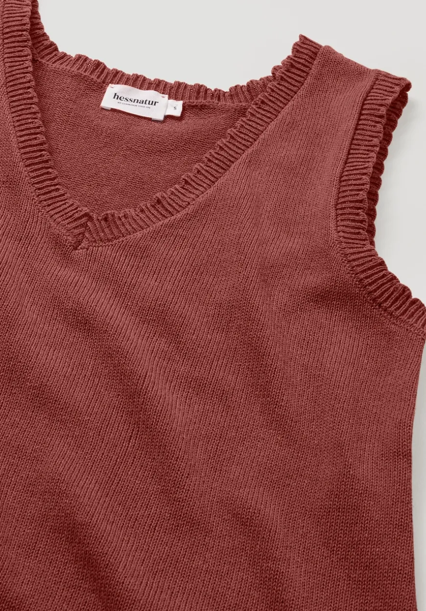 hessnatur Strick Top Regular aus Leinen mit Bio-Baumwolle und LENZING™ ECOVERO von|Damen Shirts & Tops