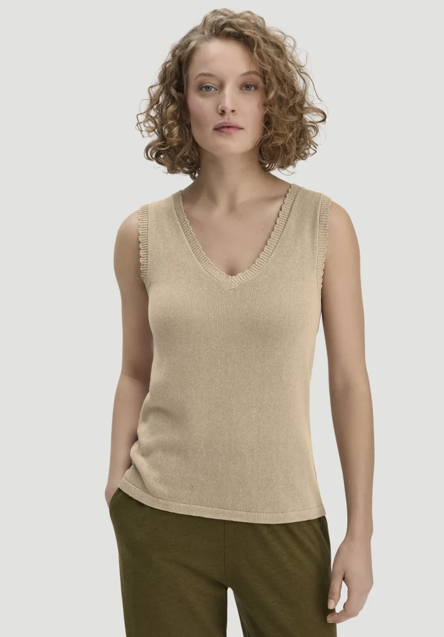 hessnatur Strick Top Regular aus Leinen mit Bio-Baumwolle und LENZING™ ECOVERO von|Damen Shirts & Tops