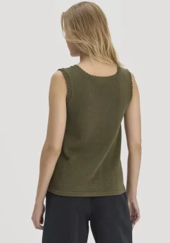 hessnatur Strick Top Regular aus Leinen mit Bio-Baumwolle und LENZING™ ECOVERO von|Damen Shirts & Tops