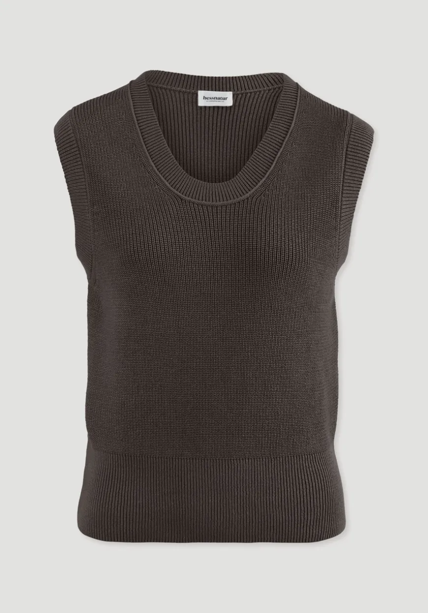 hessnatur Strick Top Regular aus reiner Bio-Baumwolle von|Damen Shirts & Tops