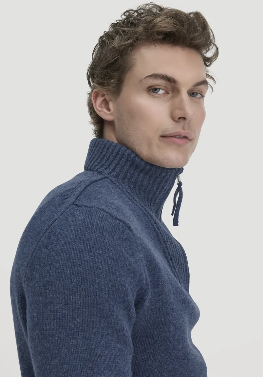 hessnatur Strick Troyer Regular BETTER RECYCLING aus reiner Bio-Merinowolle von|Herren Pullover