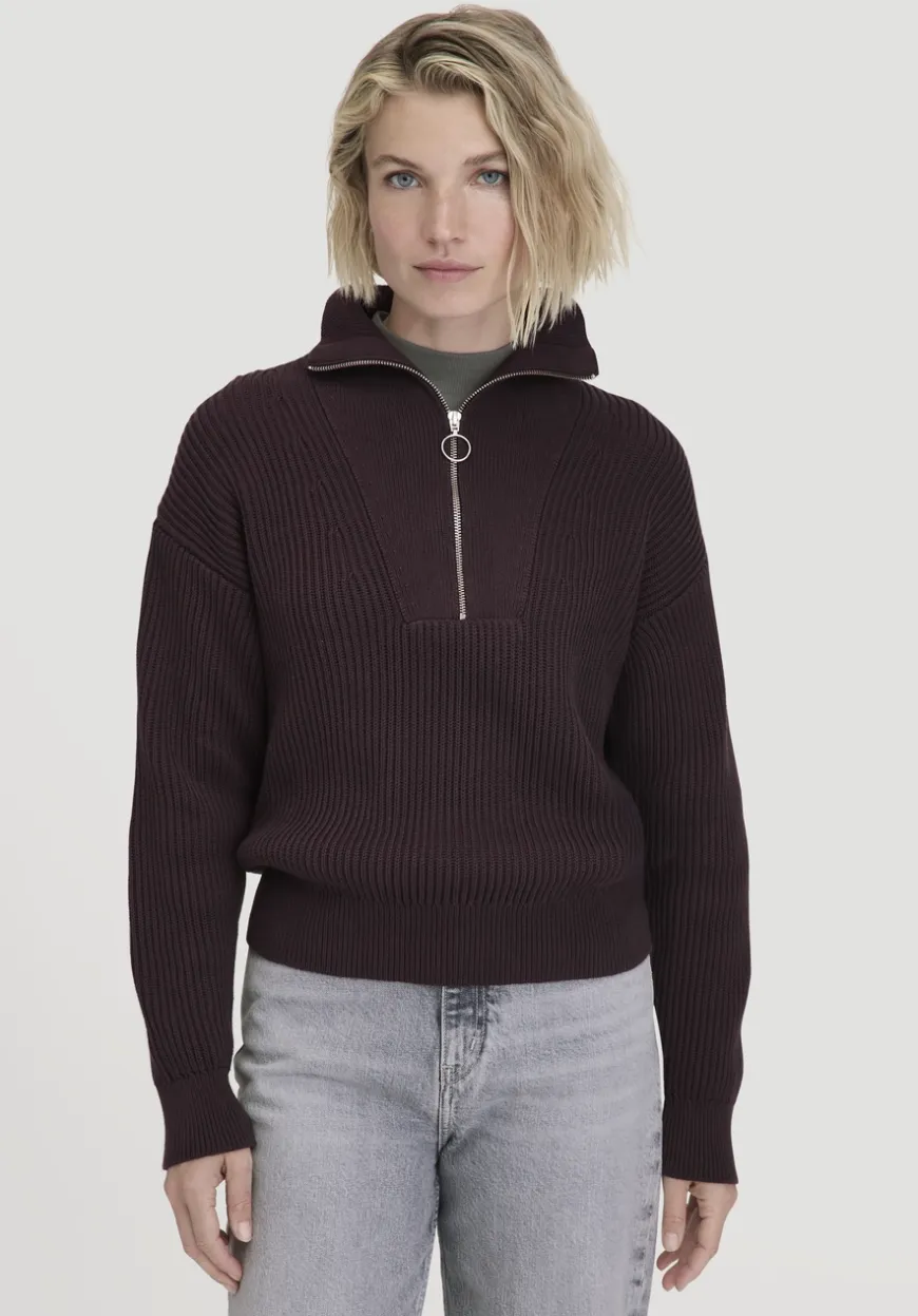 hessnatur Strick Troyer Relaxed aus reiner Bio-Baumwolle von|Damen Pullover