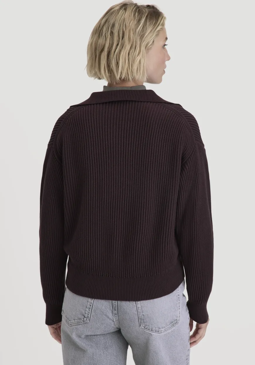 hessnatur Strick Troyer Relaxed aus reiner Bio-Baumwolle von|Damen Pullover