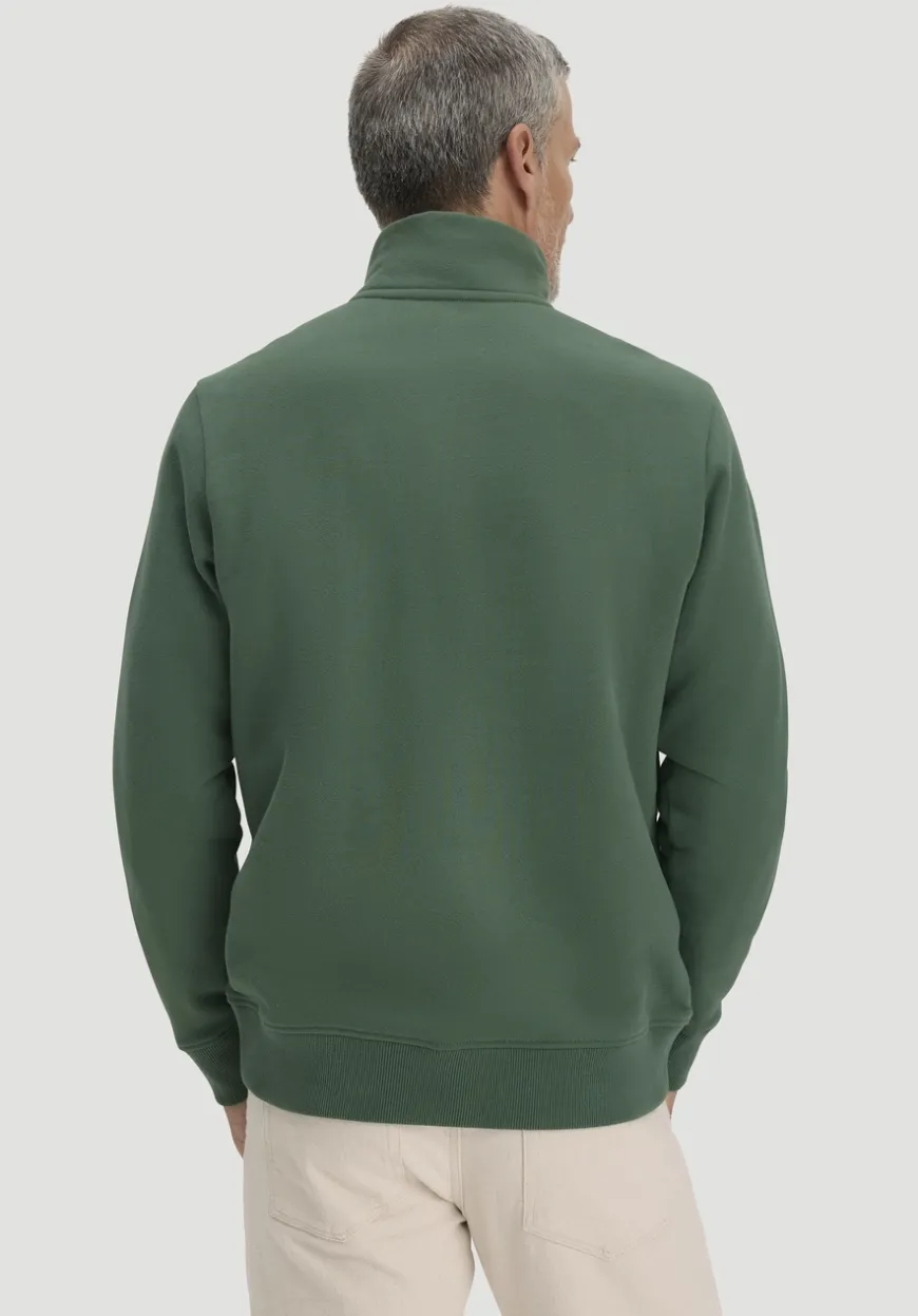 hessnatur Sweat Troyer Regular BETTER RECYCLING aus reiner Bio-Baumwolle von|Herren Sweatshirts|Sweat