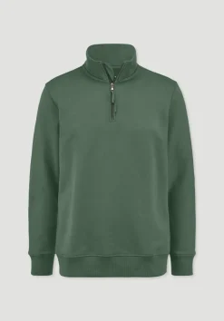 hessnatur Sweat Troyer Regular BETTER RECYCLING aus reiner Bio-Baumwolle von|Herren Sweatshirts|Sweat
