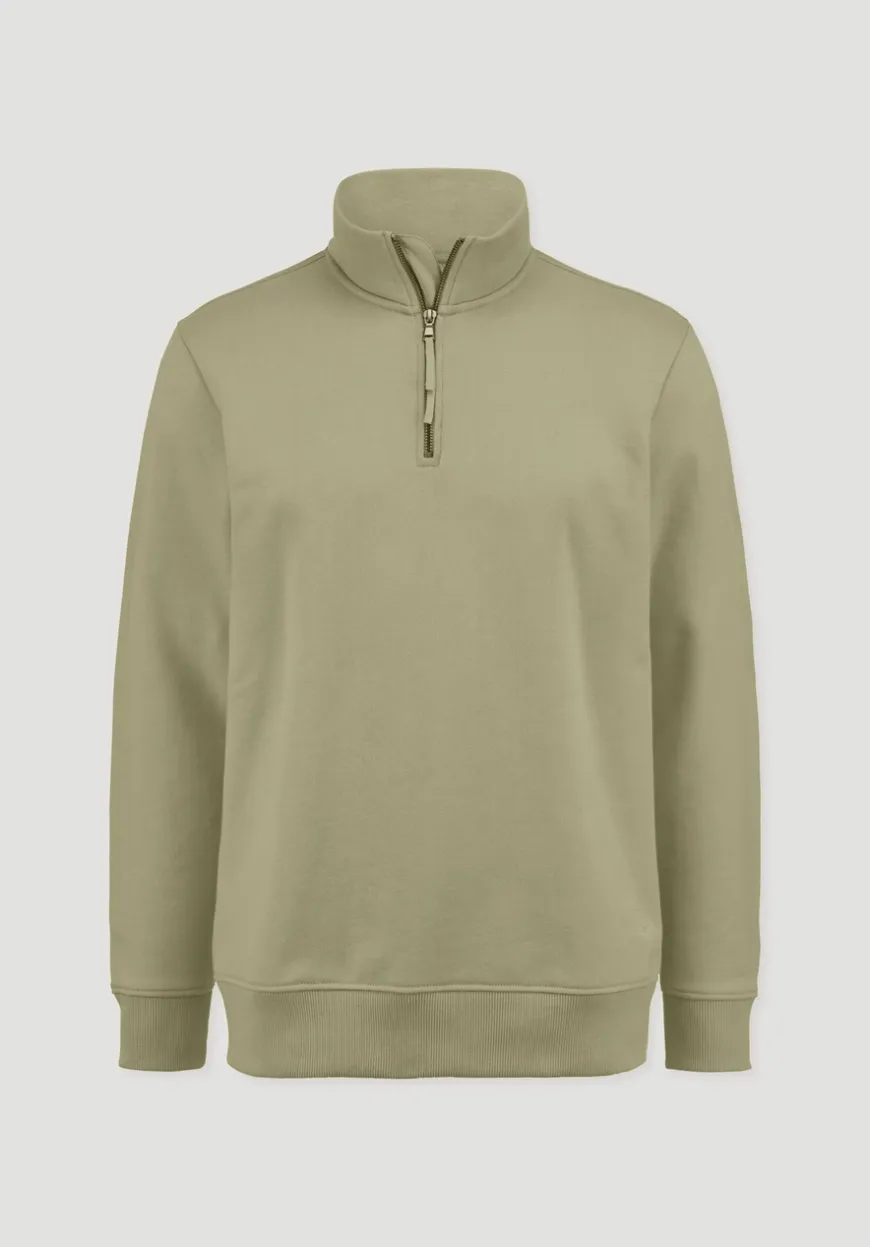 hessnatur Sweat Troyer Regular BETTER RECYCLING aus reiner Bio-Baumwolle von|Herren Sweatshirts|Sweat