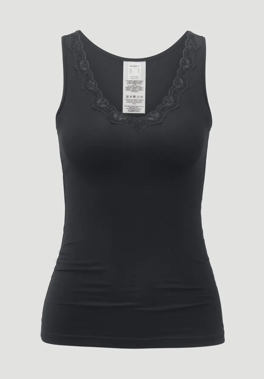 hessnatur Tank Top PURE SENSE LACE aus TENCEL™ Modal von|Damen Unterhemden|Unterhemden