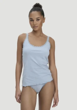 hessnatur Tanktop COTTON FEEL LACE aus Bio-Baumwolle von|Damen Unterhemden|Unterhemden