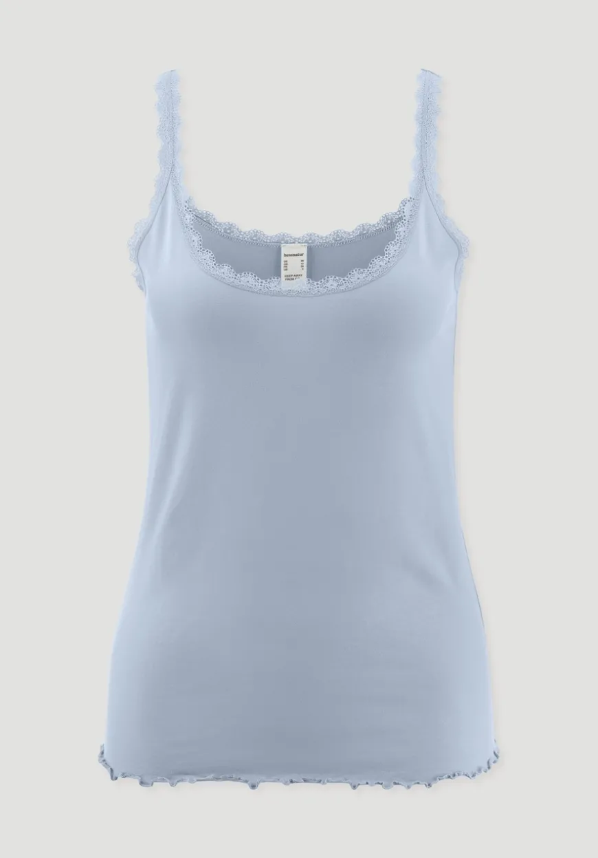 hessnatur Tanktop COTTON FEEL LACE aus Bio-Baumwolle von|Damen Unterhemden|Unterhemden