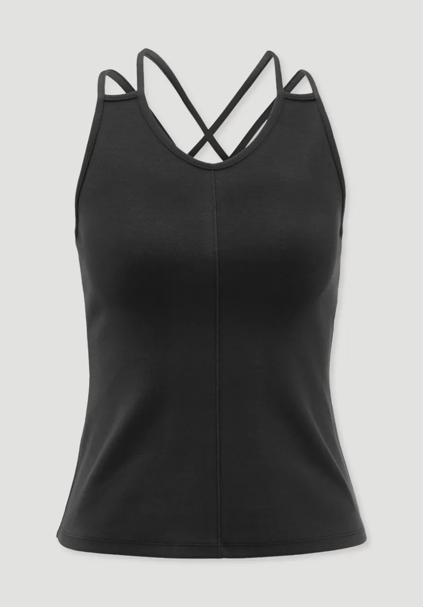 hessnatur Top Fitted ACTIVE COMFORT aus Bio-Baumwolle von|Damen Shirts & Tops|Yoga & Activewear