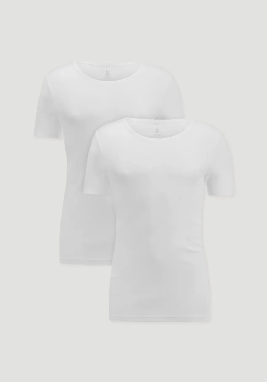 hessnatur T-Shirt im 2er-Pack PURE NATURE aus reiner Bio-Baumwolle von|Herren Oberteile|Unterhemden