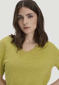 hessnatur T-Shirt Oversize aus Leinen und Bio-Baumwolle von|Damen Shirts & Tops