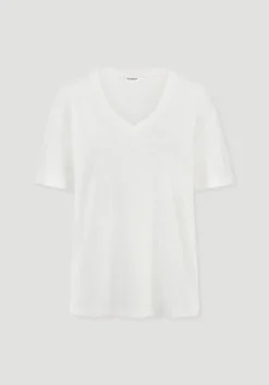 hessnatur T-Shirt Oversize aus Leinen und Bio-Baumwolle von|Damen Shirts & Tops