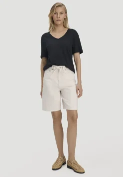 hessnatur T-Shirt Oversize aus Leinen und Bio-Baumwolle von|Damen Shirts & Tops