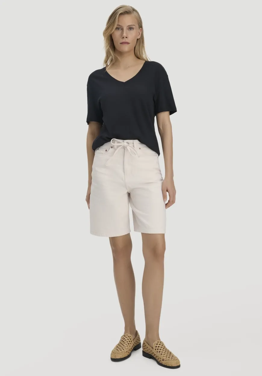 hessnatur T-Shirt Oversize aus Leinen und Bio-Baumwolle von|Damen Shirts & Tops