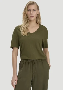 hessnatur T-Shirt Oversize aus Leinen und Bio-Baumwolle von|Damen Shirts & Tops