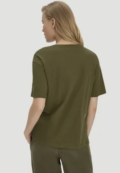 hessnatur T-Shirt Oversize aus Leinen und Bio-Baumwolle von|Damen Shirts & Tops