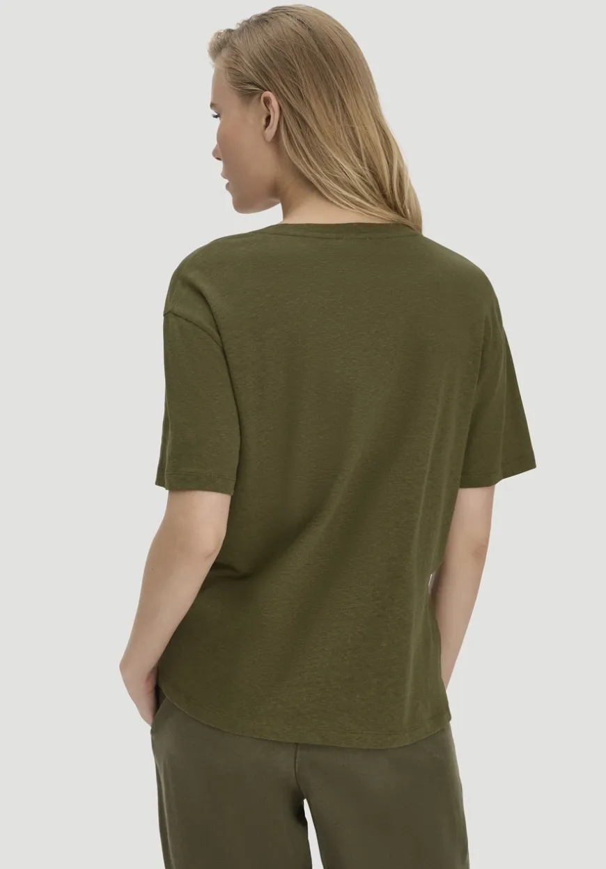hessnatur T-Shirt Oversize aus Leinen und Bio-Baumwolle von|Damen Shirts & Tops
