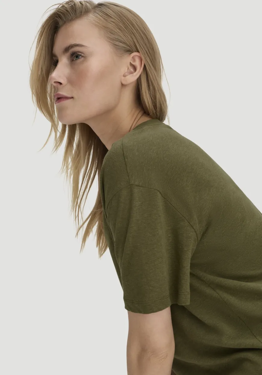 hessnatur T-Shirt Oversize aus Leinen und Bio-Baumwolle von|Damen Shirts & Tops