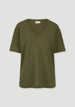 hessnatur T-Shirt Oversize aus Leinen und Bio-Baumwolle von|Damen Shirts & Tops