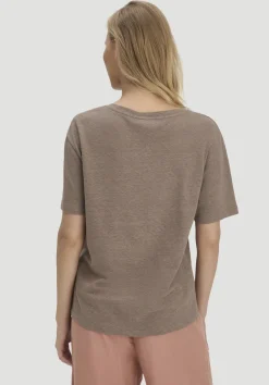 hessnatur T-Shirt Oversize aus Leinen und Bio-Baumwolle von|Damen Shirts & Tops