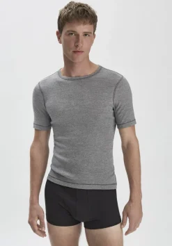 hessnatur T-Shirt PURE FUNCTION mit Bio-Merinowolle und Seide von|Herren Oberteile|Unterhemden