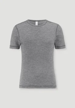 hessnatur T-Shirt PURE FUNCTION mit Bio-Merinowolle und Seide von|Herren Oberteile|Unterhemden