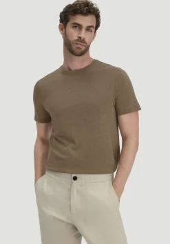 hessnatur T-Shirt Regular aus Leinen und Bio-Baumwolle von|Herren T-Shirts