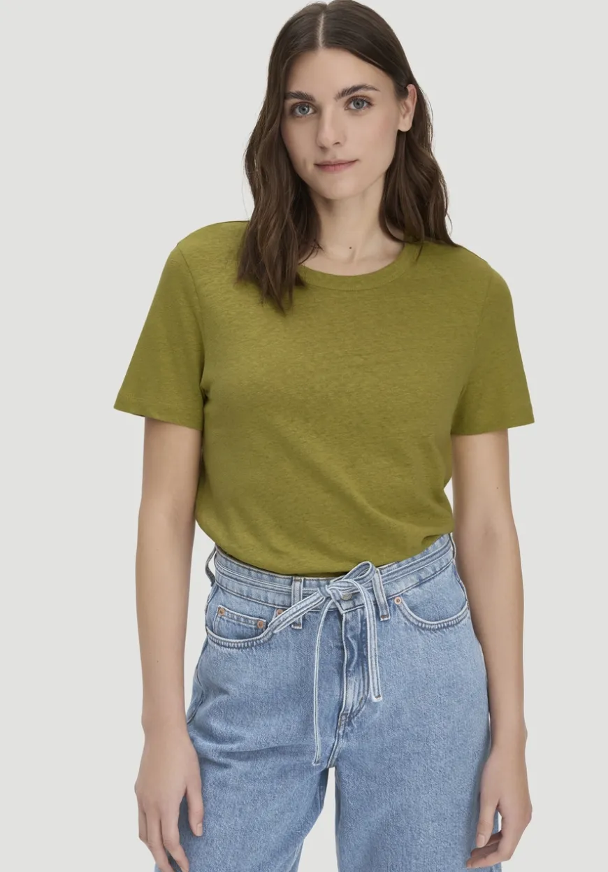 hessnatur T-Shirt Relaxed aus Leinen und Bio-Baumwolle von|Damen Shirts & Tops